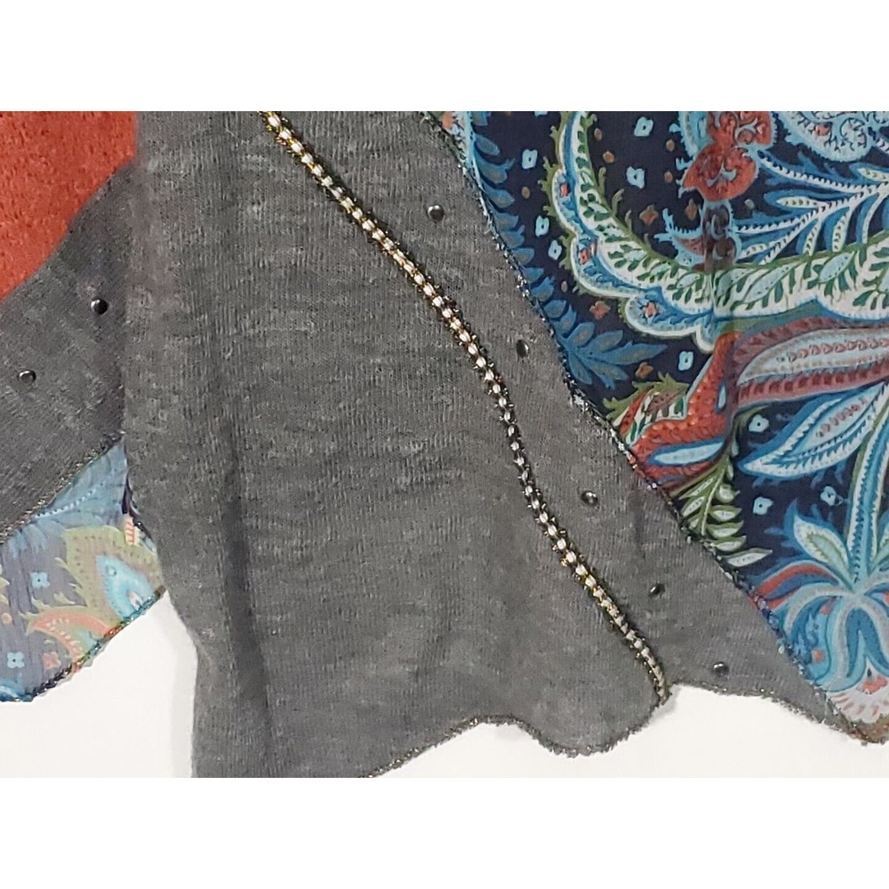 Bohemian Artsy Patchwork Rectangular Asymmetrical… - image 4